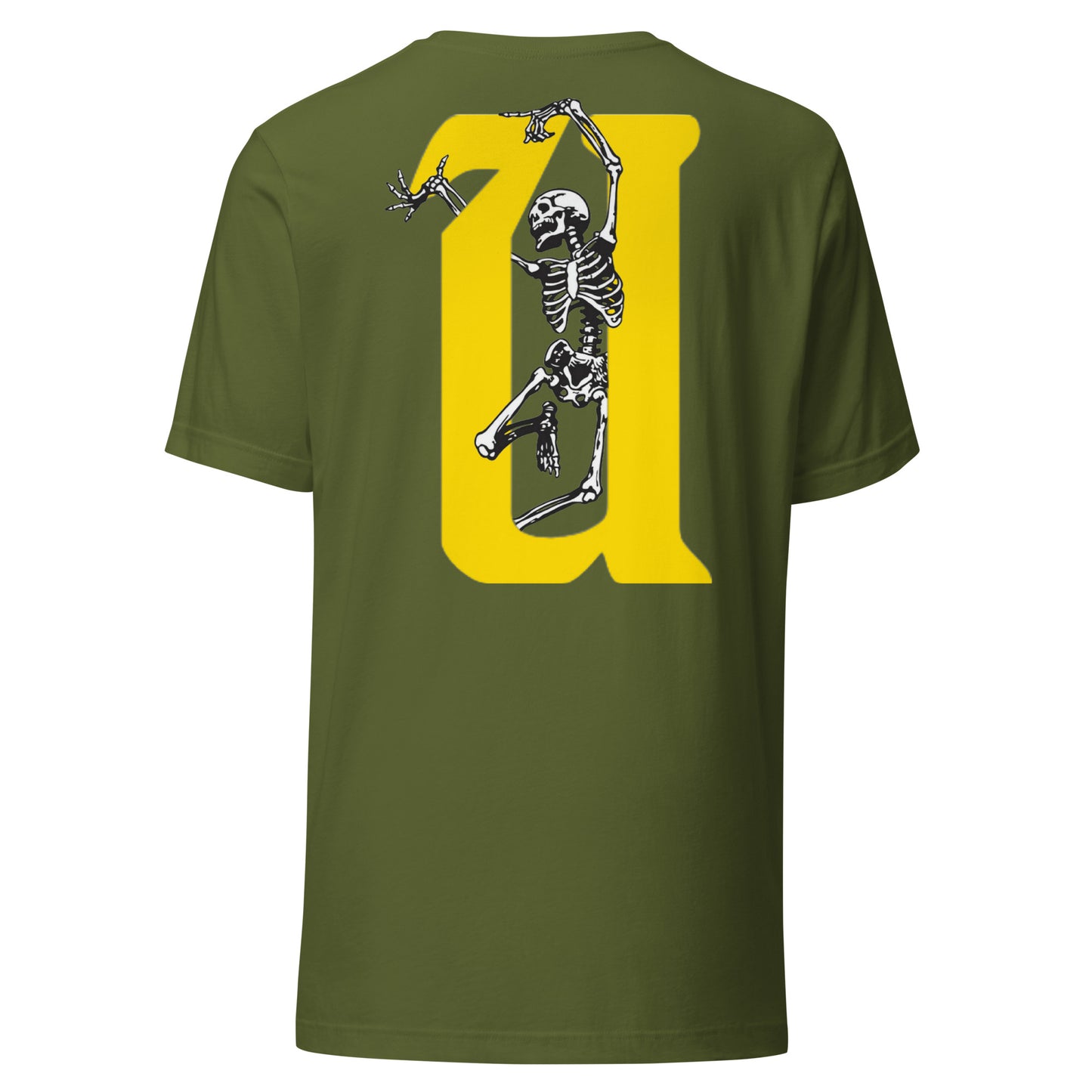 UNLIMITED dancing skeleton Unisex t-shirt yellow