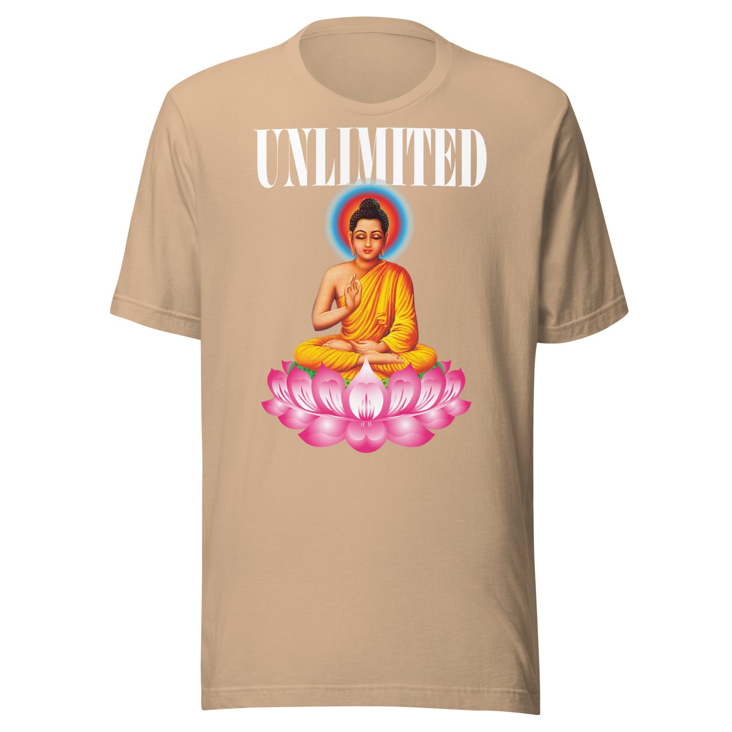 UNLIMITED bhudda lotus Unisex t-shirt